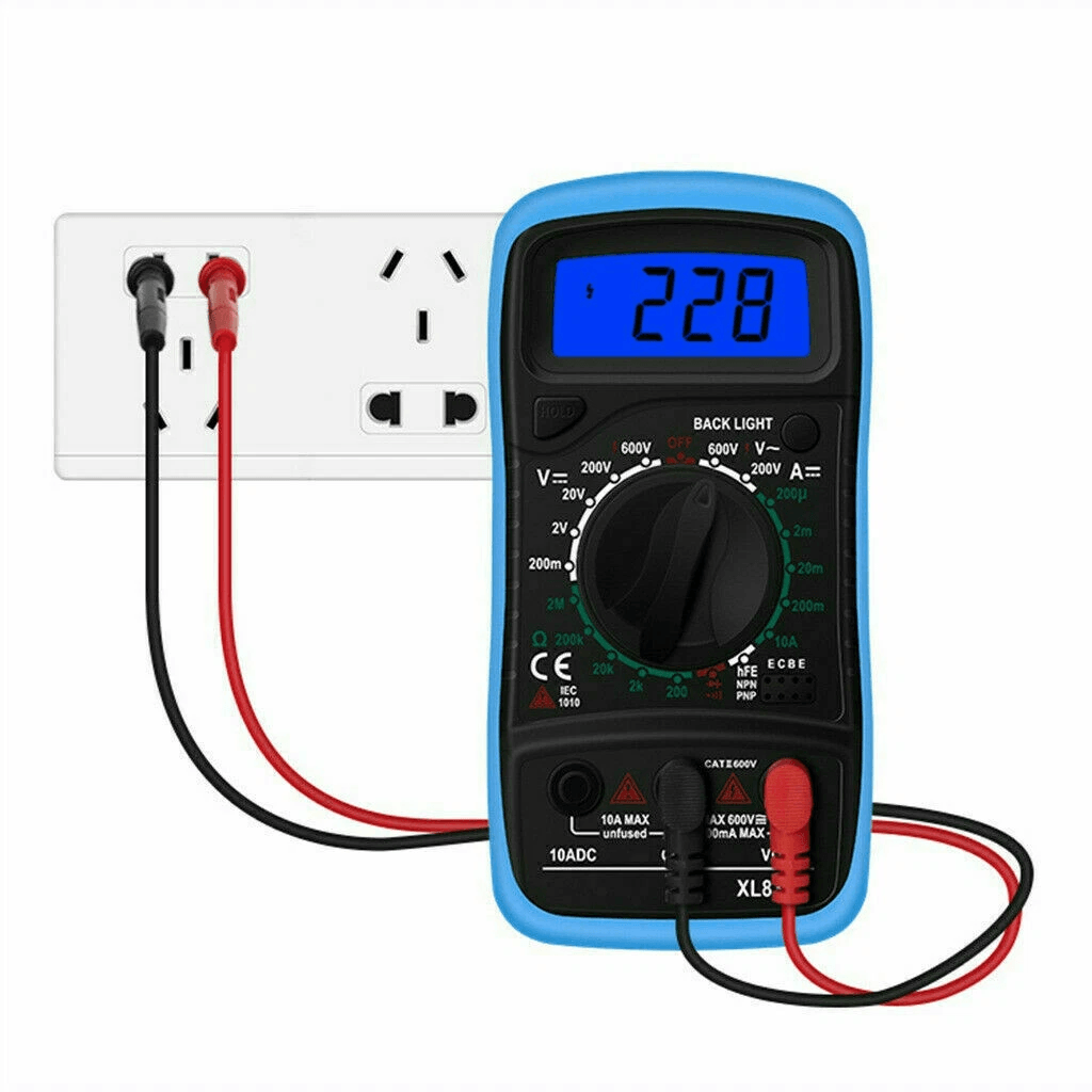 Digital Multimeter Voltmeter Ammeter Ohmmeter Tester with Backlight