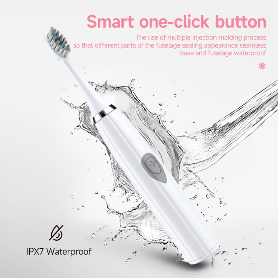 Premium Electric Toothbrush, Long-Lasting, Waterproof Oral Care for Adults