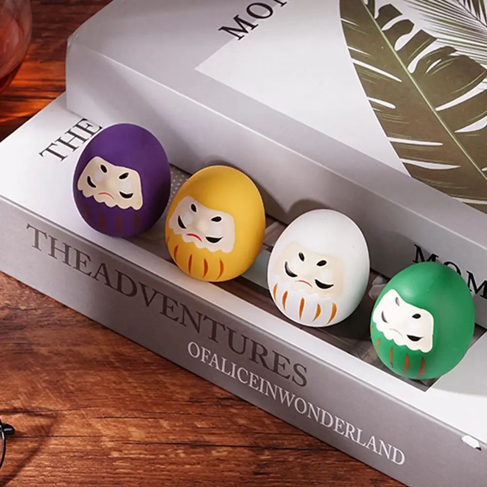 Mini Ceramic Daruma Doll Lucky Charm