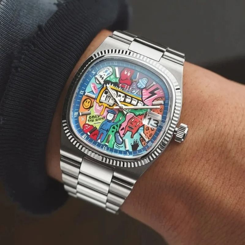 Square Luxury Quartz Watch – High-End Stainless Steel Fashion Timepiece