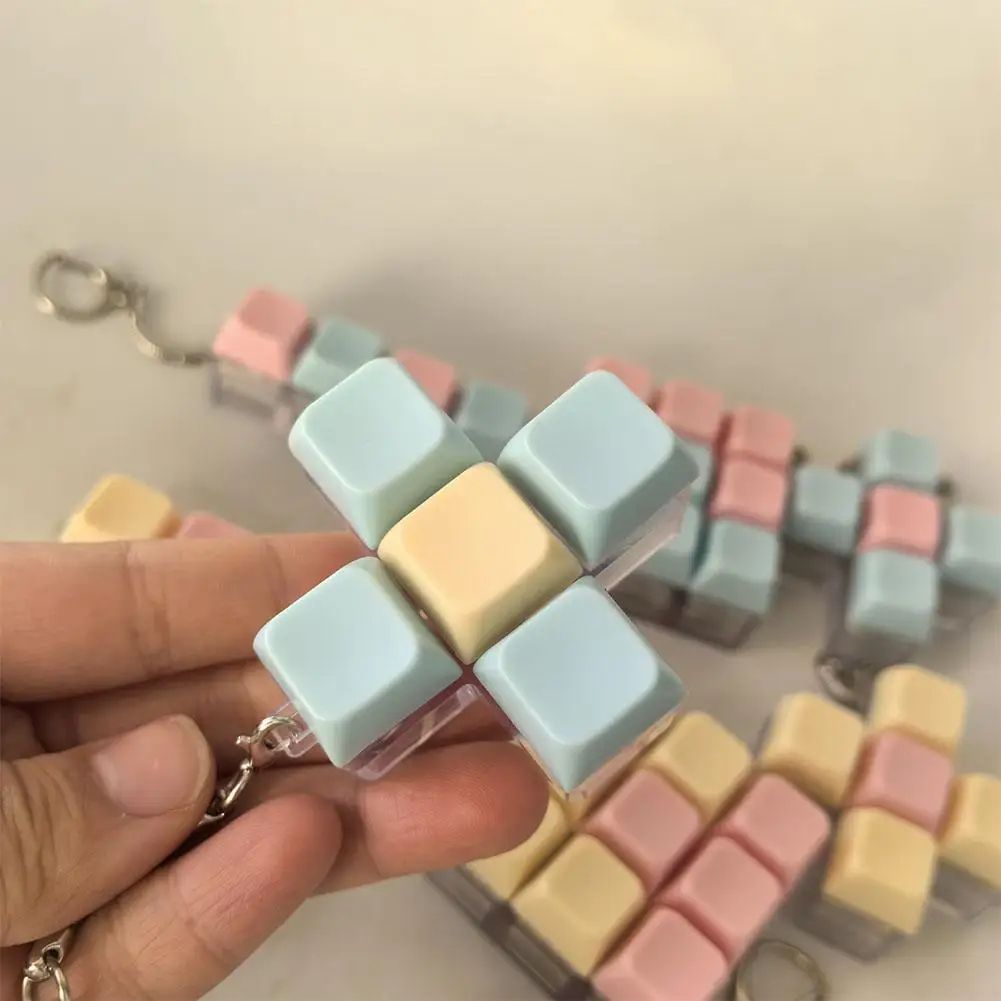 9-Key Keyboard Fidget Toy Fidget Keychain Mechanical Switch Tester