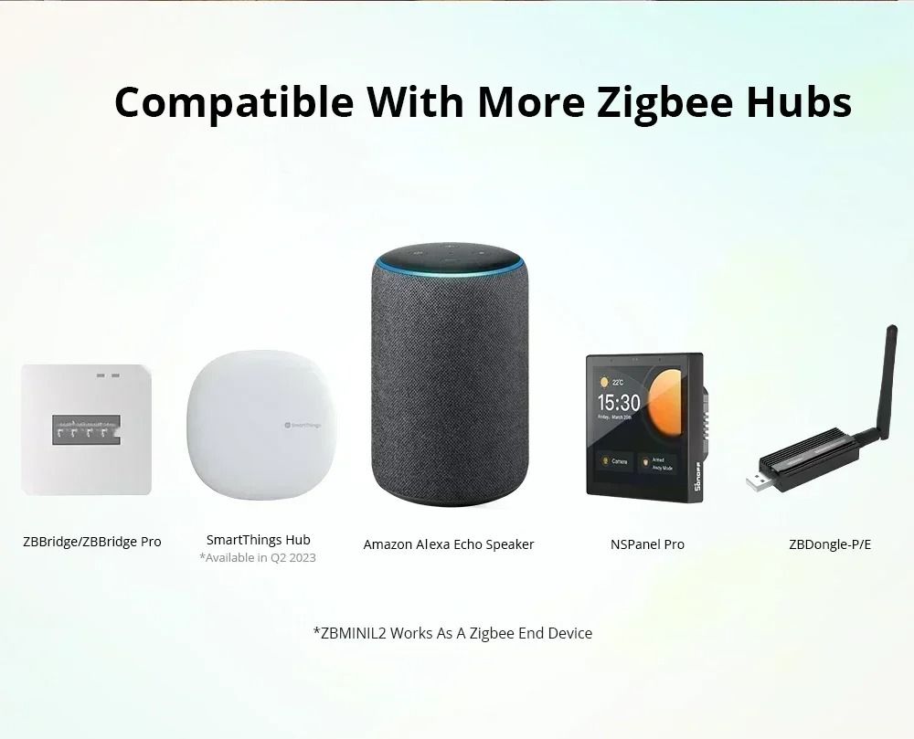 Mini Zigbee Smart Switch with No Neutral Wire and Two Way Control