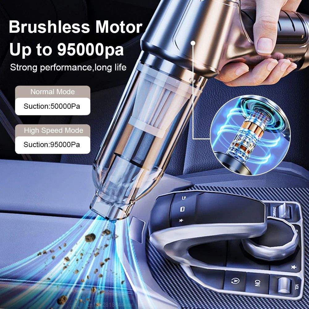 Car Vacuum Cleaner Powerful Wireless Handheld With Strong Suction