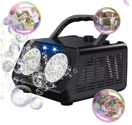Handheld Automatic Bubble Machine for Kids Portable Outdoor Bubble Maker No Battery Needed