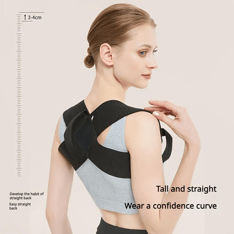 Upper Back Neck Brace, Adjustable Posture Corrector Belt, Clavicle Spine Support, Reshape Your Body, Home Office Sport