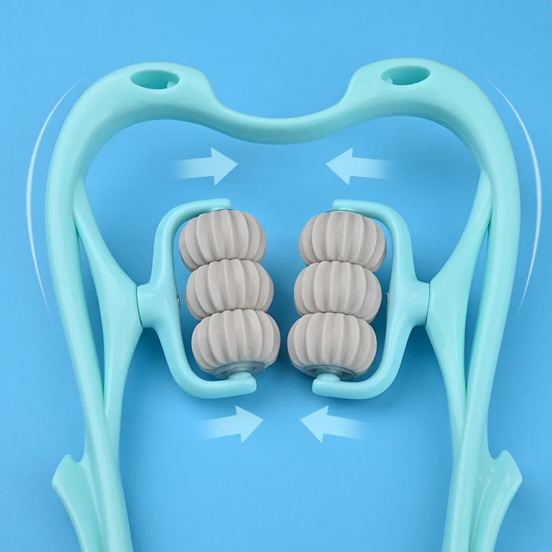Manual Neck Clamp, Cervical Neck Massager, Kneading Roller, Shoulder and Neck Relaxation Massager