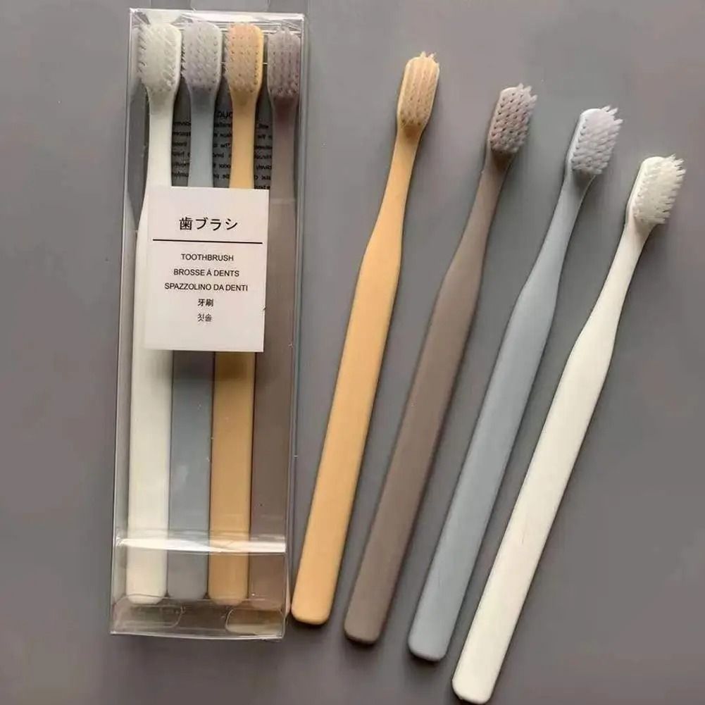 4PCS Soft Bristle Toothbrush Small Head Toothbrush for Sensitive Gums