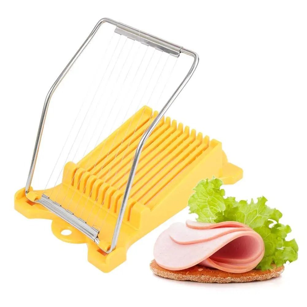 Stainless Steel Multi-Function Luncheon Meat and Egg Slicer with Precision Wire System