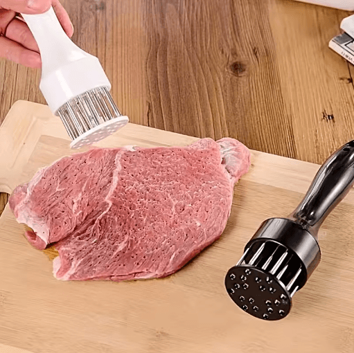 Stainless Steel Meat Tenderizer Needle Steak Tenderizer and Manual Meat Hammer Tool