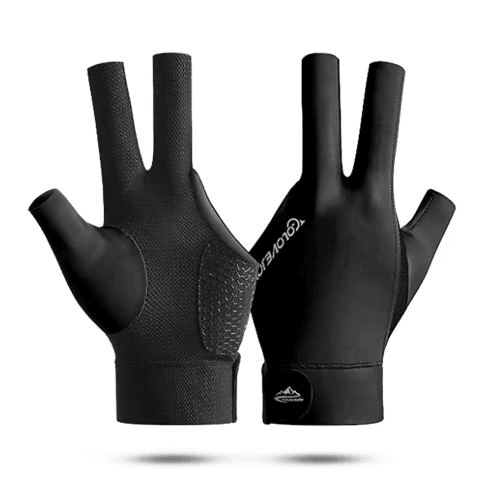 Open Finger Billiard Glove Breathable Polyester Snooker and Pool Glove with Adjustable Strap