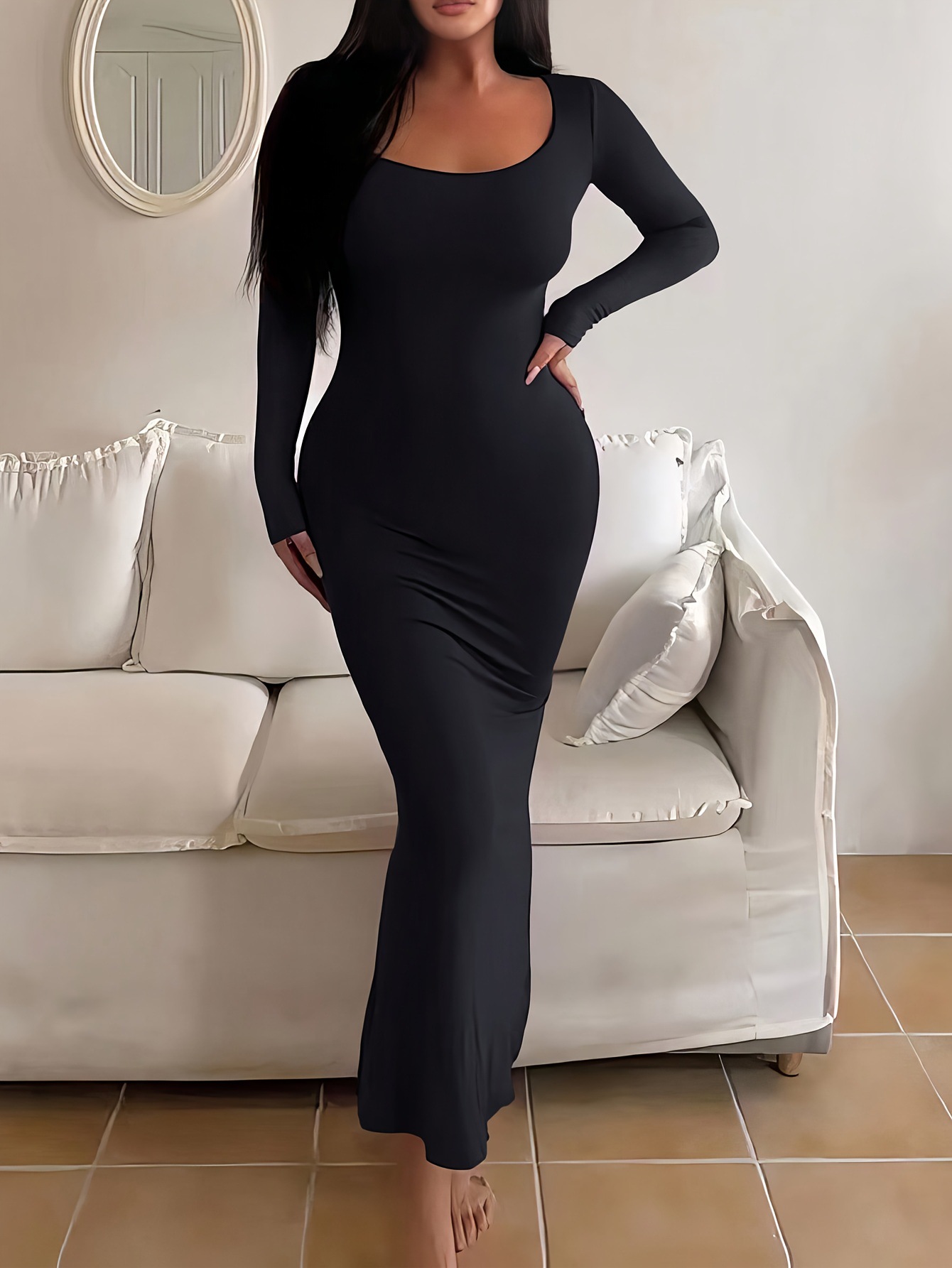 Elegant Dresses Female, Concise Tight Fishtail Skirt for Women
