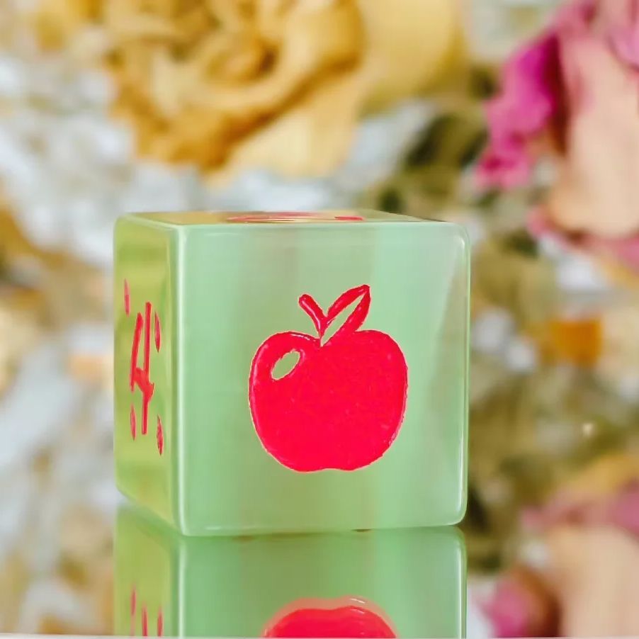 Sided Dice Cube, Game Dice, Glass Apple Desktop Chessboard, Entertainment Toys