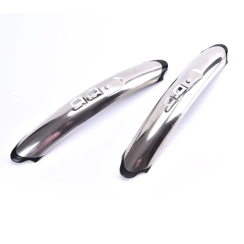 Retro Stainless Steel 700c road bike mudguards Front & Rear Fender Set for 27