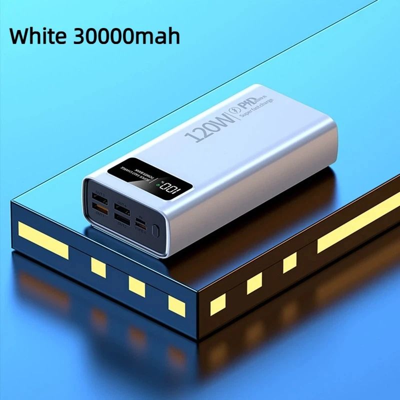 120W Super Fast Charging Power Bank – 50000mAh Ultra-High Capacity – Digital Display Pro Power Station