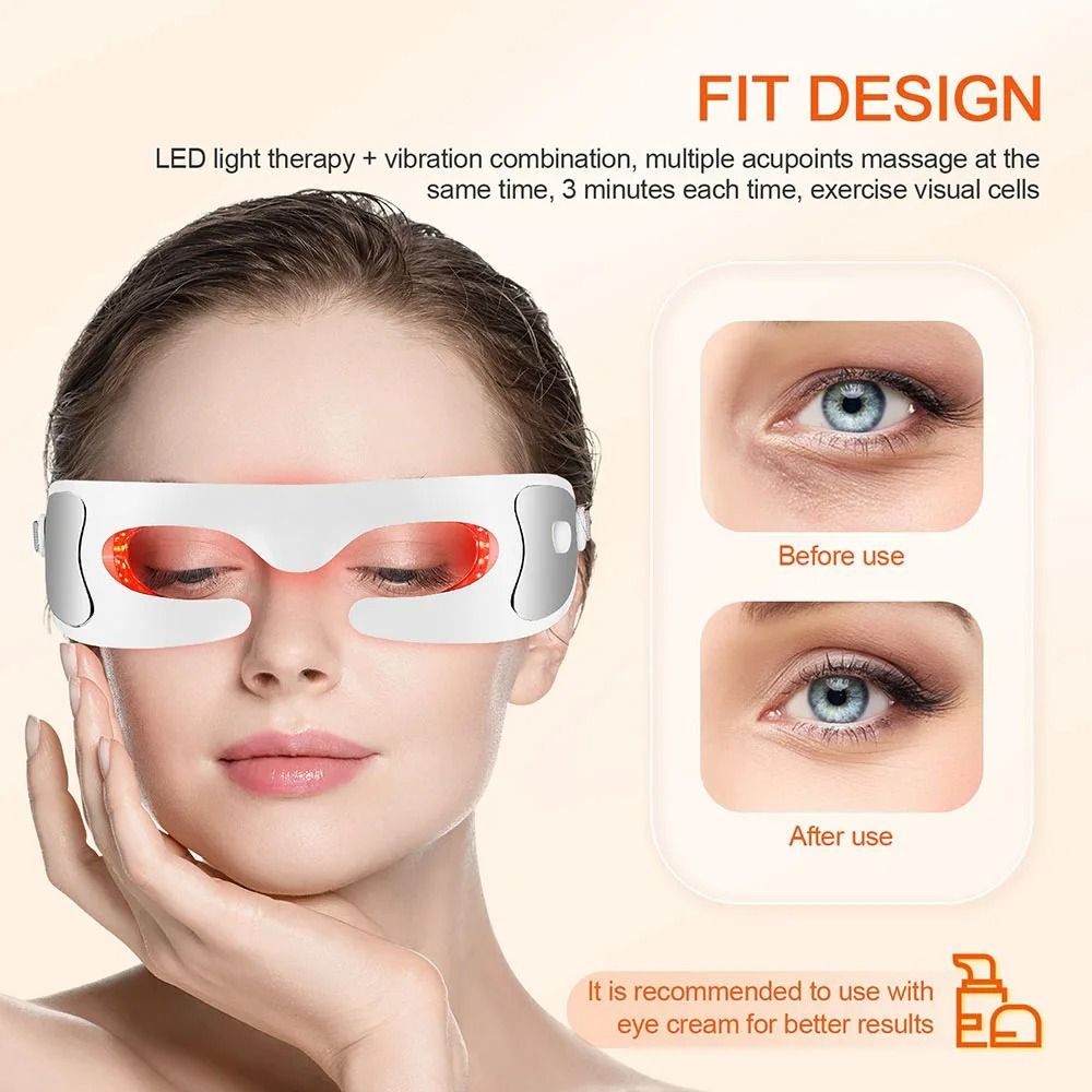 LED Eye Massager Device Anti Aging Dark Circles Eye Care Tool