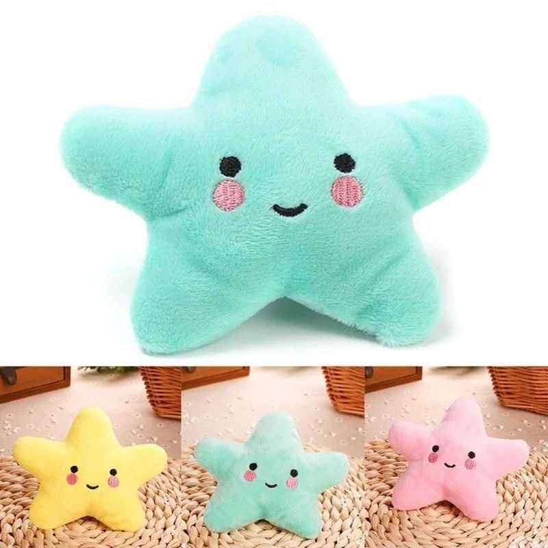 Pentagram Plush Squeaky Dog Toy for Cats & Puppies