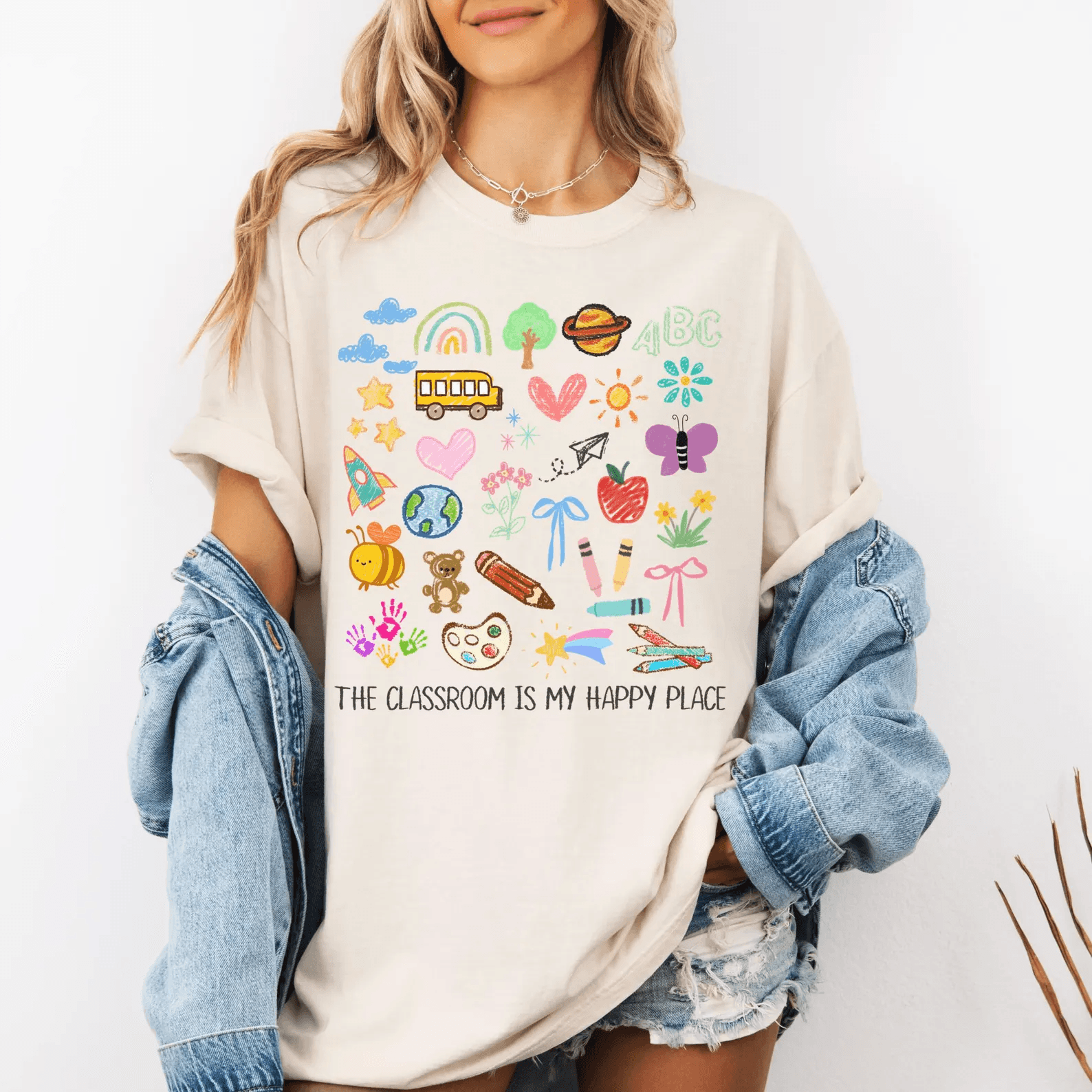 Comfort Colors Retro Teacher Flower Shirt Cute Elementary Teacher Tee