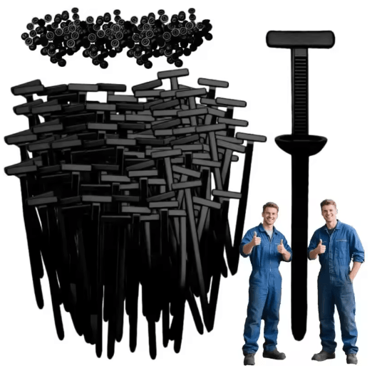 Self-Locking Universal Nylon Cable Ties with Buckle & Pin