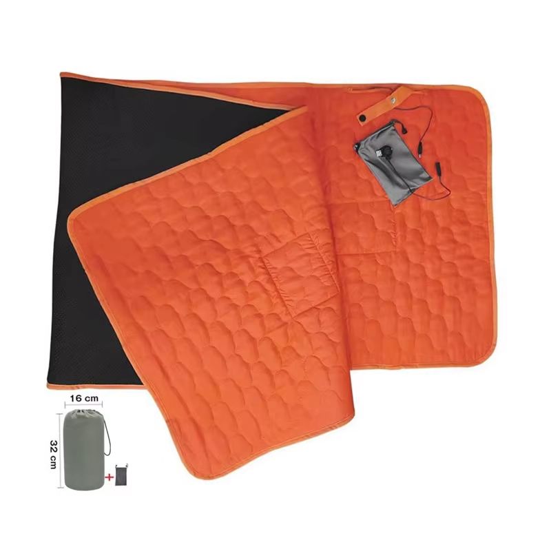 USB Heated Sleeping Mat 6-Zone Electric Warming Pad for Camping and Hiking