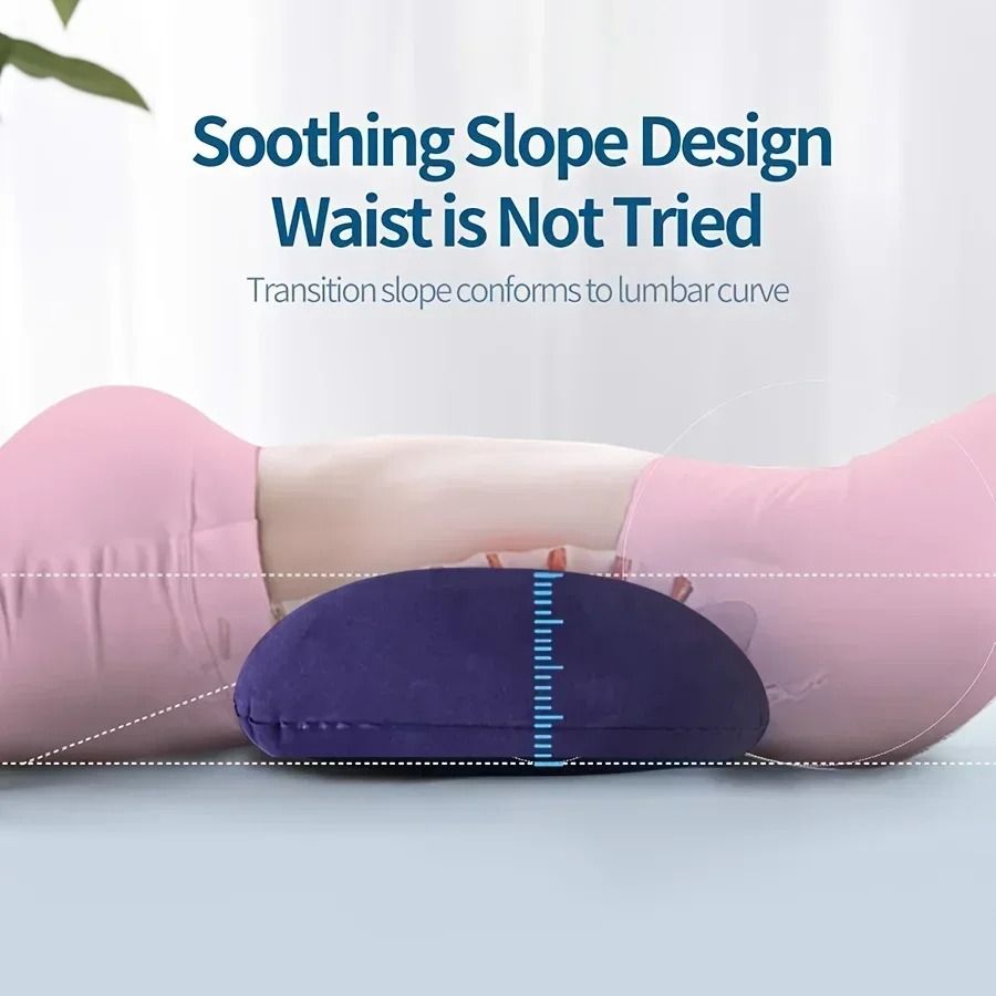 Adjustable Inflatable Lumbar Support Pillow for Sleep and Back Pain Relief