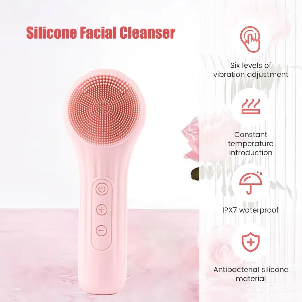 Sonic Silicone Facial Cleansing Brush and Massager