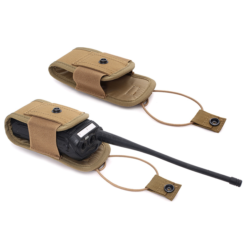Molle System Walkie-talkie Bag, Multifunctional Camouflage Accessory Bag, Outdoor Sports Wireless Calling Machine Bag