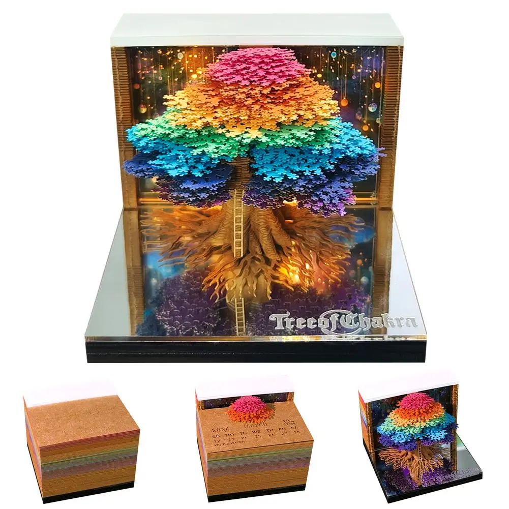 2026 Tear Away 3D Paper Calendar Tree