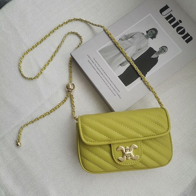 Green Fairy Rhombus Shoulder Bag Small Fragrance Chain Messenger Handbag Niche High Quality Fashion Bag