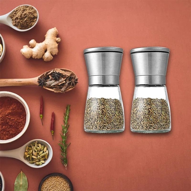 Manual Salt and Pepper Grinder Adjustable Seasoning Bottle