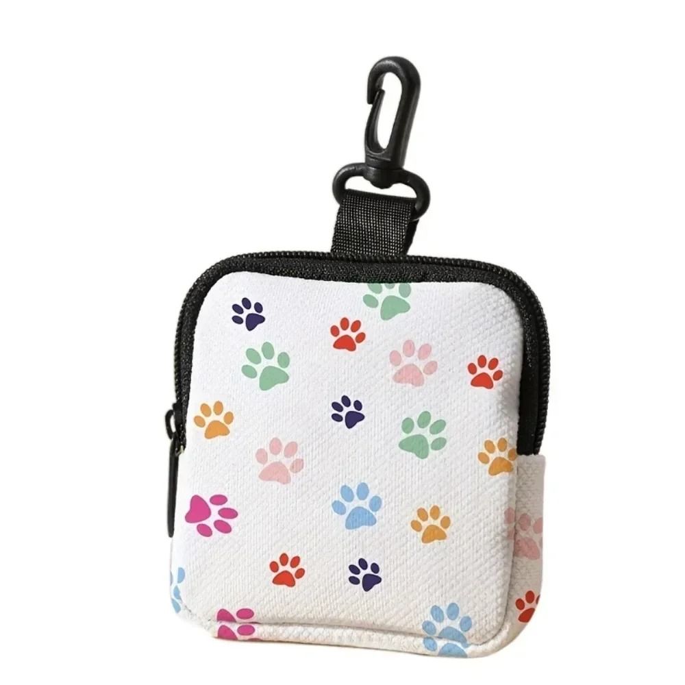 Cat Print Mini Coin Purse – Waterproof Artificial Leather Earphone & Card Bag