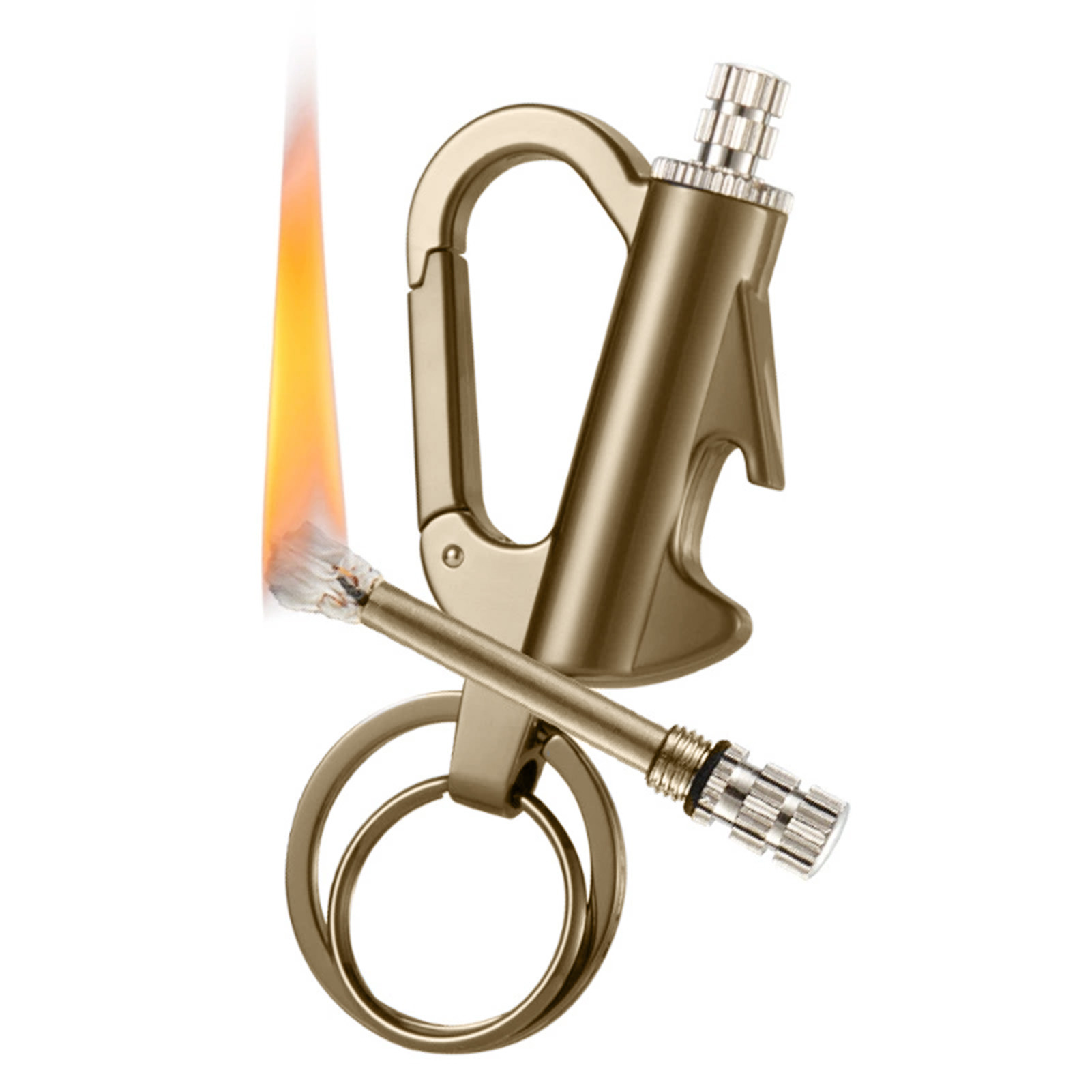 Permanent Match Lighter Keychain Waterproof Survival Fire Starter