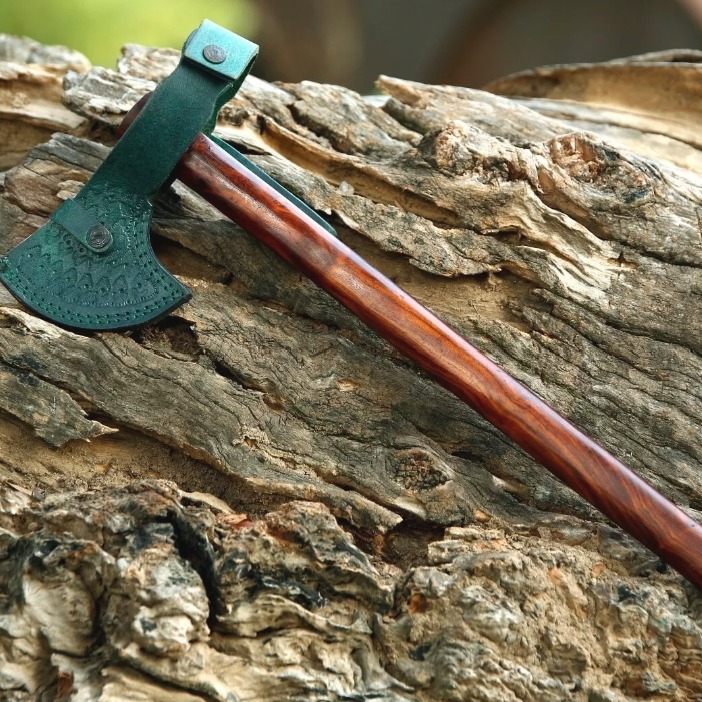 Handmade Steel Tomahawk Axe Integral Ball Hammer Hunting Axe