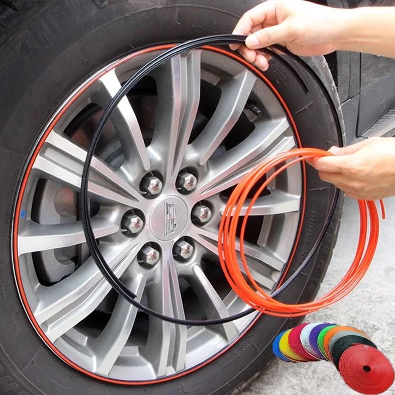 Universal Wheel Rim Protector Strip for Cars – Anti-Scratch Rim Guard Trim