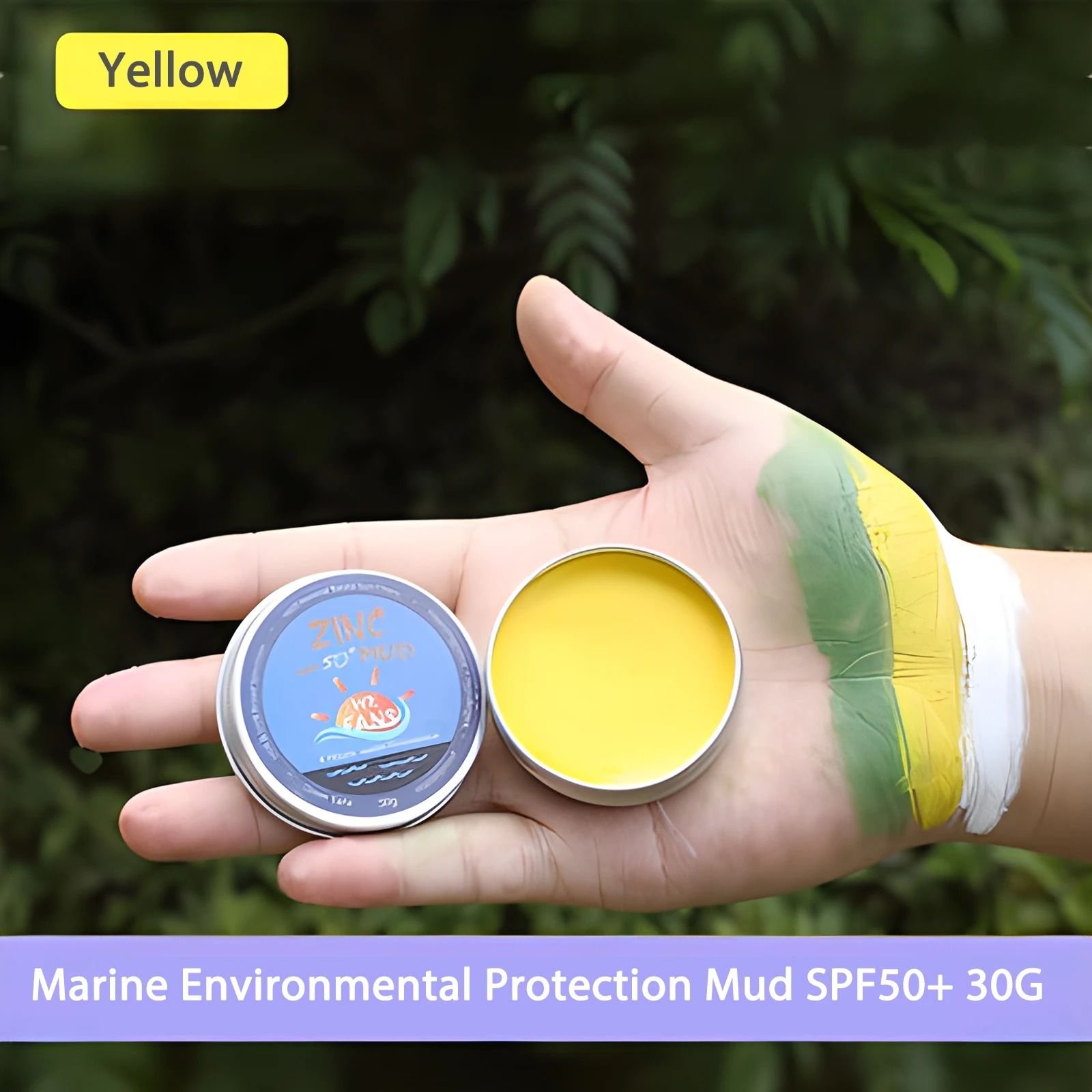 Eco-Friendly Zinc Surfing & Diving Sunscreen Mud