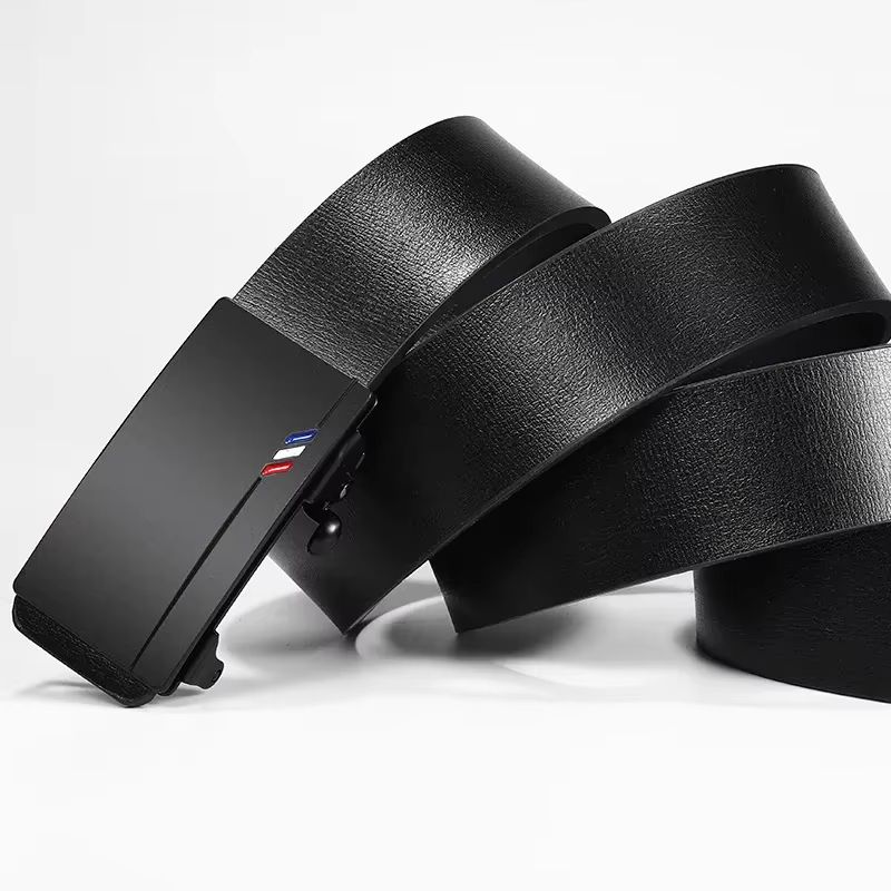 EliteLine Mens automatic buckle belt High Quality Toothless Business Casual Belt