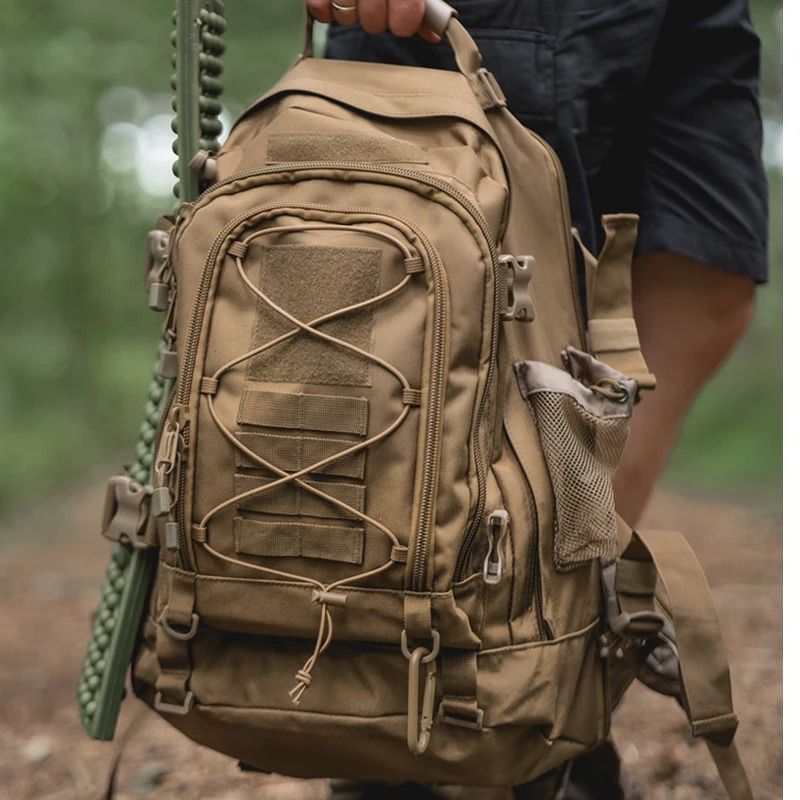 LQARMY 65L Tactical Backpack Large Capacity Military Hiking Rucksack