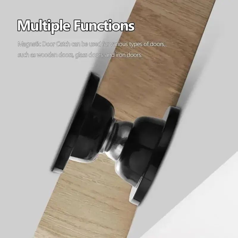 Silicone Magnetic Door Stopper, Strong Mute Anti-Collision Door Catch for Hotel and Household Use