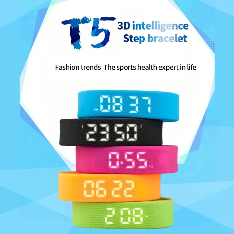 T5 Smart Fitness Wristband Activity and Sleep Tracker