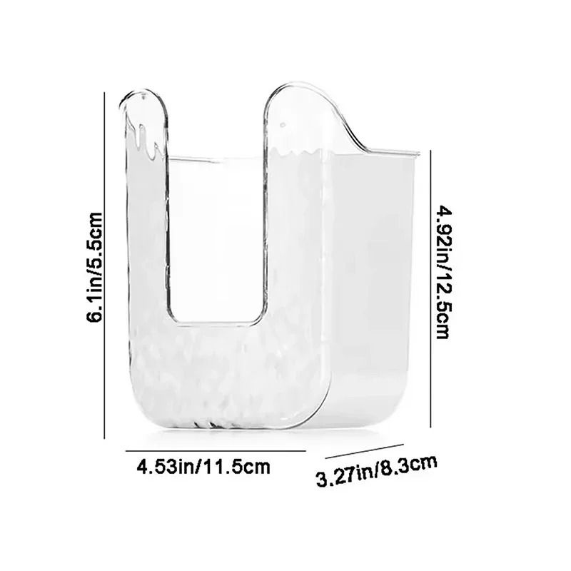 Wall Mounted Tissue Box Organizer with Large Opening Bathroom Tissue Holder
