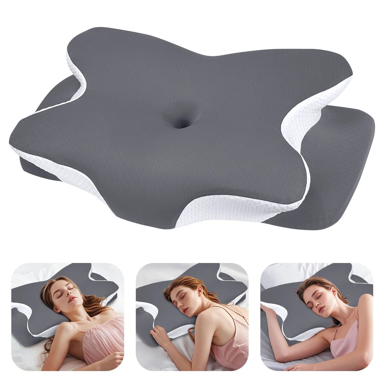 High-Fidelity Cooling Silk Cervical Pillow
