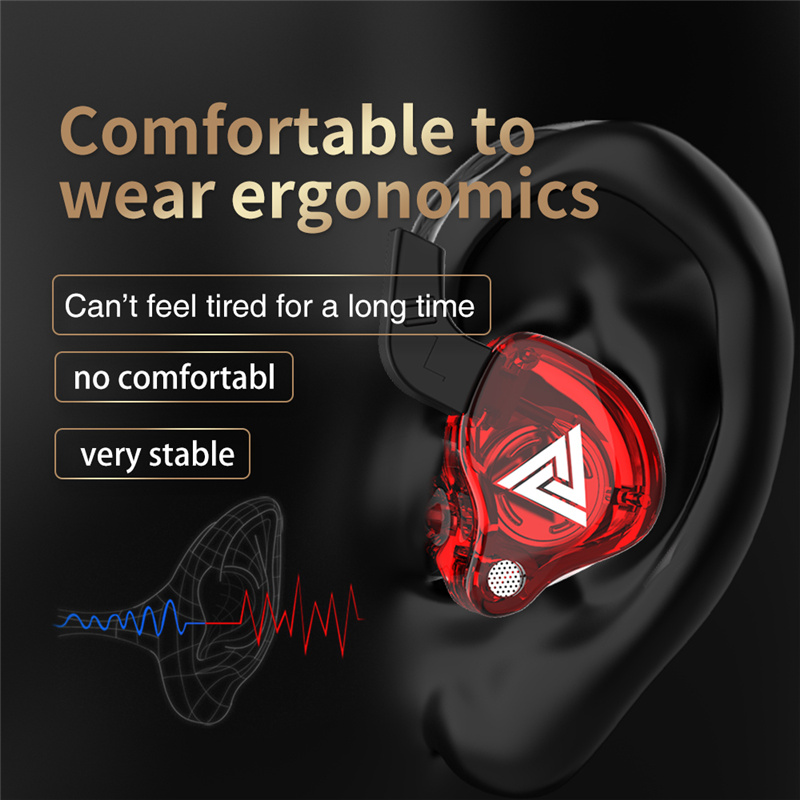 Copper Driver HiFi Wired Earphones  Bass Stereo Headset with Mic for Sports & Music Lovers