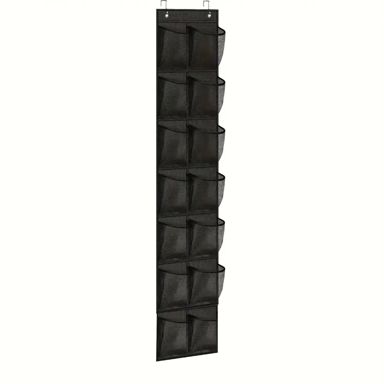 Over The Door Shoe Rack Hanging Organizer with Large Mesh Pockets