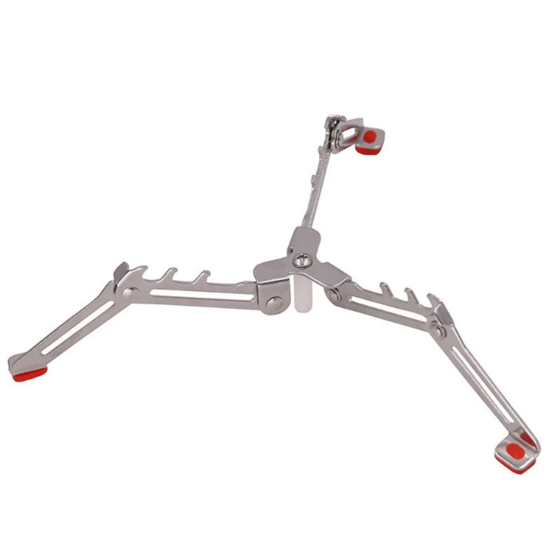 Foldable Camping Gas Canister Stand Stainless Steel Portable Stove Stabilizer for Outdoor Cooking