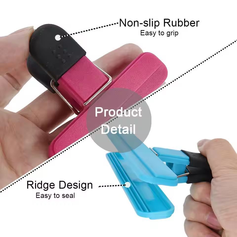 LMETJMA Large Bag Clips, Heavy-Duty Food Bag Clips & Sealing Clip Set