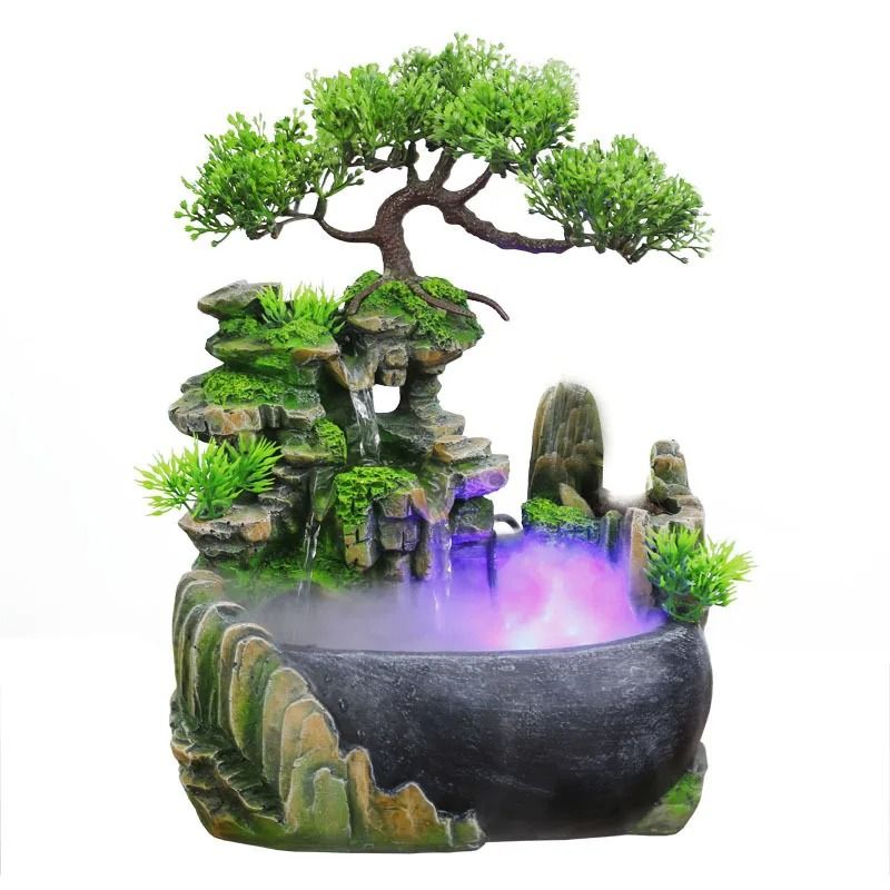 Feng Shui Waterfall Fountain with LED Lights