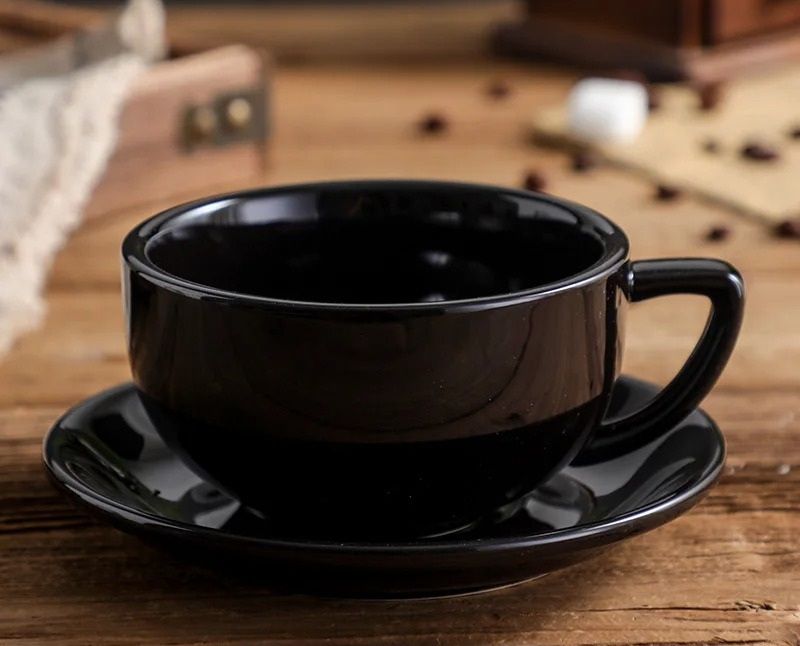 Zeta Flower Large Capacity Creative Cup and Saucer Set