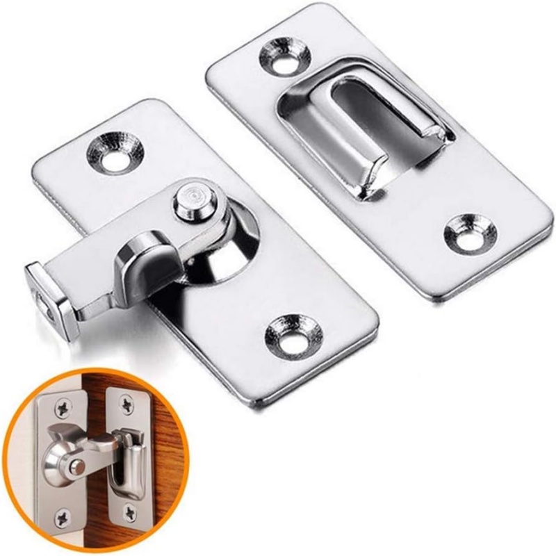 Stainless Steel Gate Hardware, Latch Gate Latches Safety Door Lock for Barn and Wood Fence