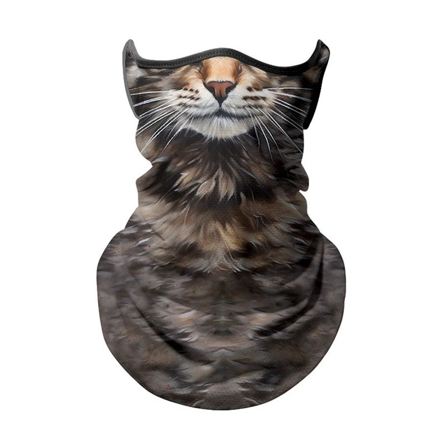 3D Animal Print Ice Silk Bandana – Cooling Breathable Face & Neck Protection