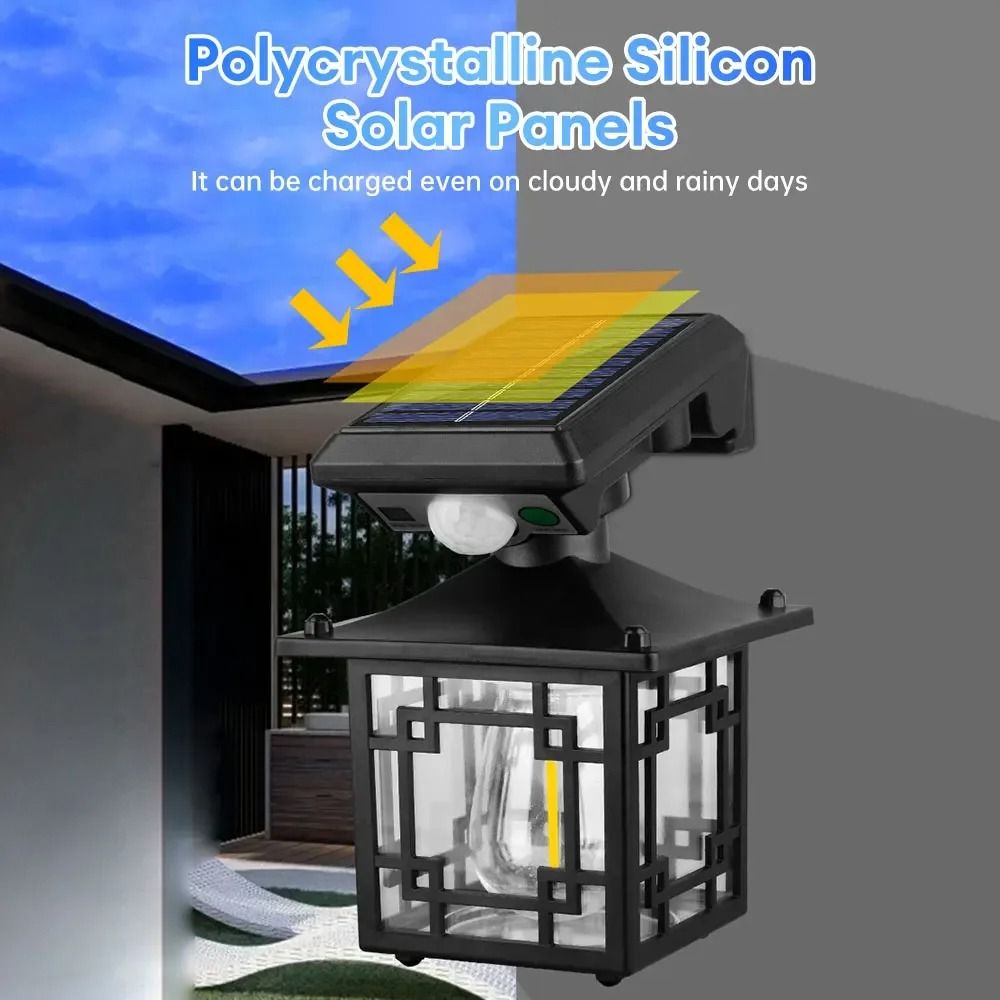 Retro Solar Motion Induction Wall Lamp