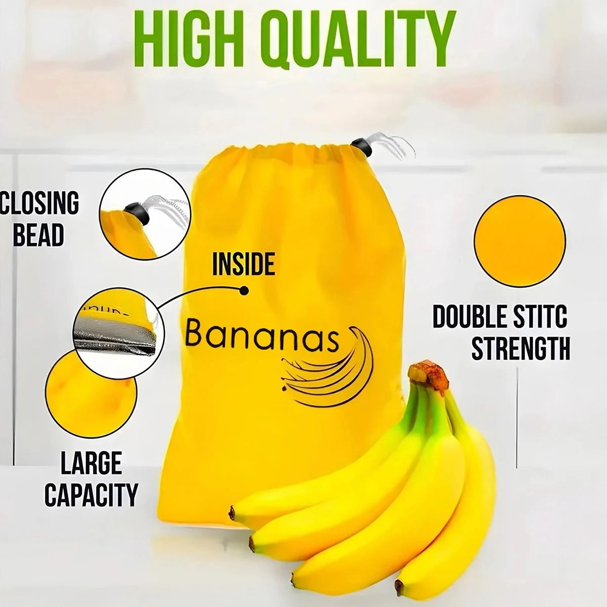 Durable Banana Storage Bag For Long Lasting Freshness